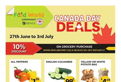 Food World Supermarket Flyer June 27 to July 3