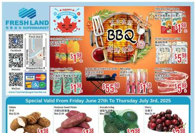 FreshLand Supermarket Flyer June 27 to July 3