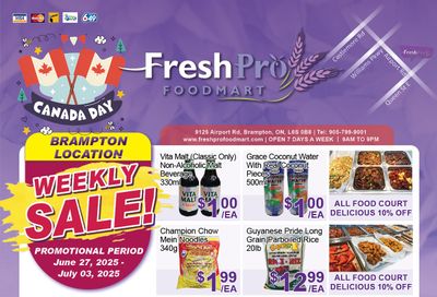 FreshPro Foodmart (Brampton) Flyer June 27 to July 3