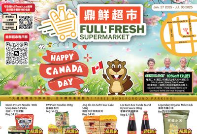 Full Fresh Supermarket Flyer June 27 to July 3 Full Fresh Supermarket Flyer June 27 to July 3