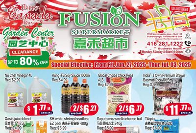 Fusion Supermarket Flyer June 27 to July 3
