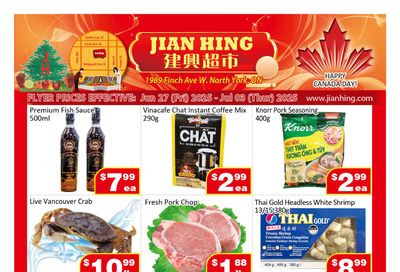 Jian Hing Supermarket (North York) Flyer June 27 to July 3