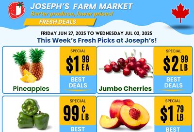 Joseph's Farm Market Flyer June 27 to July 2