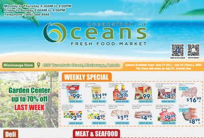 Oceans Fresh Food Market (Mississauga) Flyer June 27 to July 3