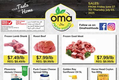 Oma Fresh Foods Flyer June 27 to July 3