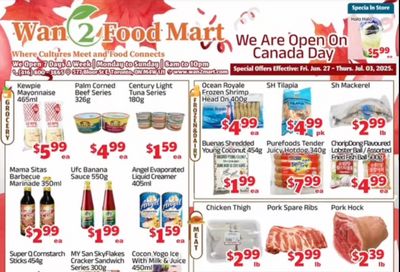 Wan 2 Food Mart Flyer June 27 to July 3