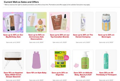 Well.ca Weekly Sales June 30 to July 6 Well.ca Weekly Sales June 30 to July 6