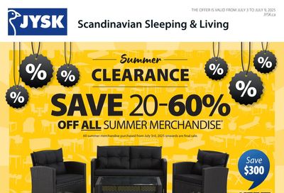 JYSK Flyer July 3 to 9