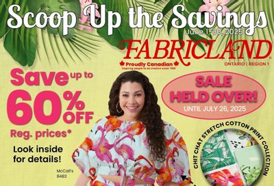 Fabricland (ON) Flyer July 1 to 26