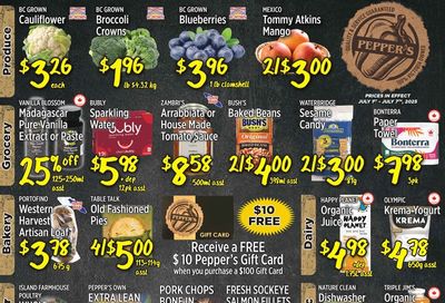 Pepper's Foods Flyer July 1 to 7
