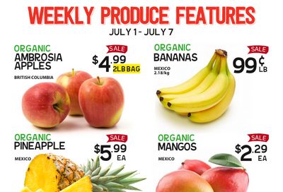 Pomme Natural Market Weekly Produce Flyer July 1 to 7 Pomme Natural Market Weekly Produce Flyer July 1 to 7
