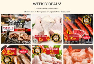 Robert's Fresh and Boxed Meats Flyer July 1 to 7