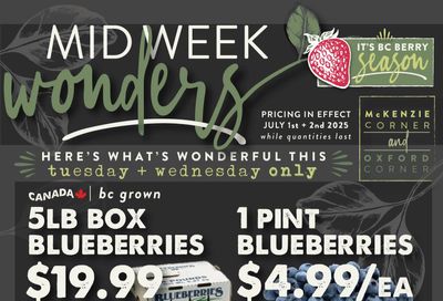 The Root Cellar Mid-Week Flyer July 1 to 2