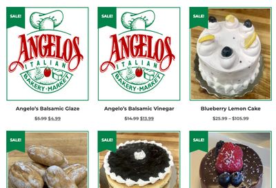 Angelo's Italian Bakery Monthly Specials July 1 to 31 Angelo's Italian Bakery Monthly Specials July 1 to 31
