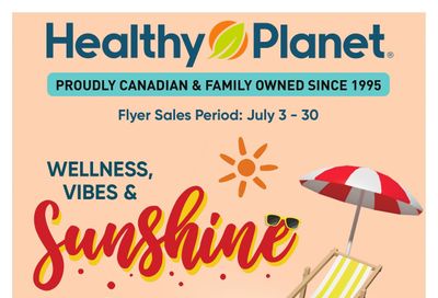 Healthy Planet Flyer July 3 to 30