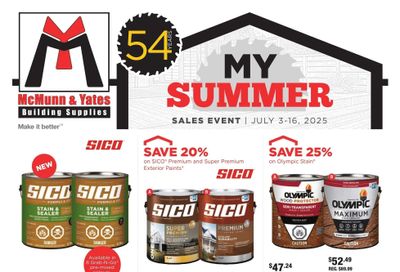 McMunn & Yates Building Supplies Flyer July 3 to 16