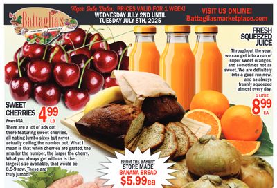 Battaglia's Marketplace Flyer July 2 to 8 Battaglia's Marketplace Flyer July 2 to 8