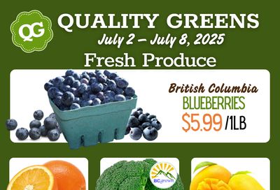 Quality Greens Flyer July 2 to 8 Quality Greens Flyer July 2 to 8