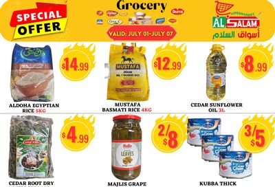 Al-Salam Supermarket Flyer July 1 to 7 Al-Salam Supermarket Flyer July 1 to 7