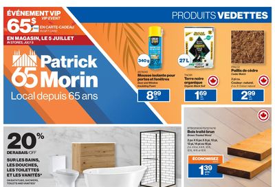 Patrick Morin Flyer July 3 to 9