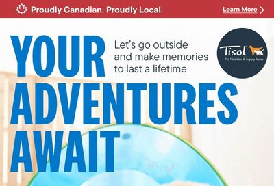 Tisol Pet Nutrition & Supply Stores Flyer July 1 to 31