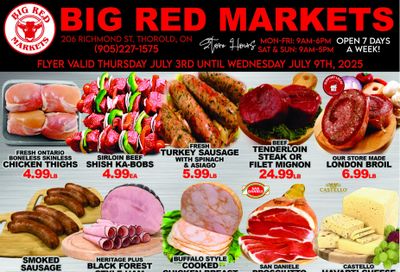 Big Red Markets Flyer July 3 to 9