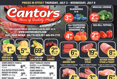 Cantor's Meats Flyer July 3 to 9 Cantor's Meats Flyer July 3 to 9