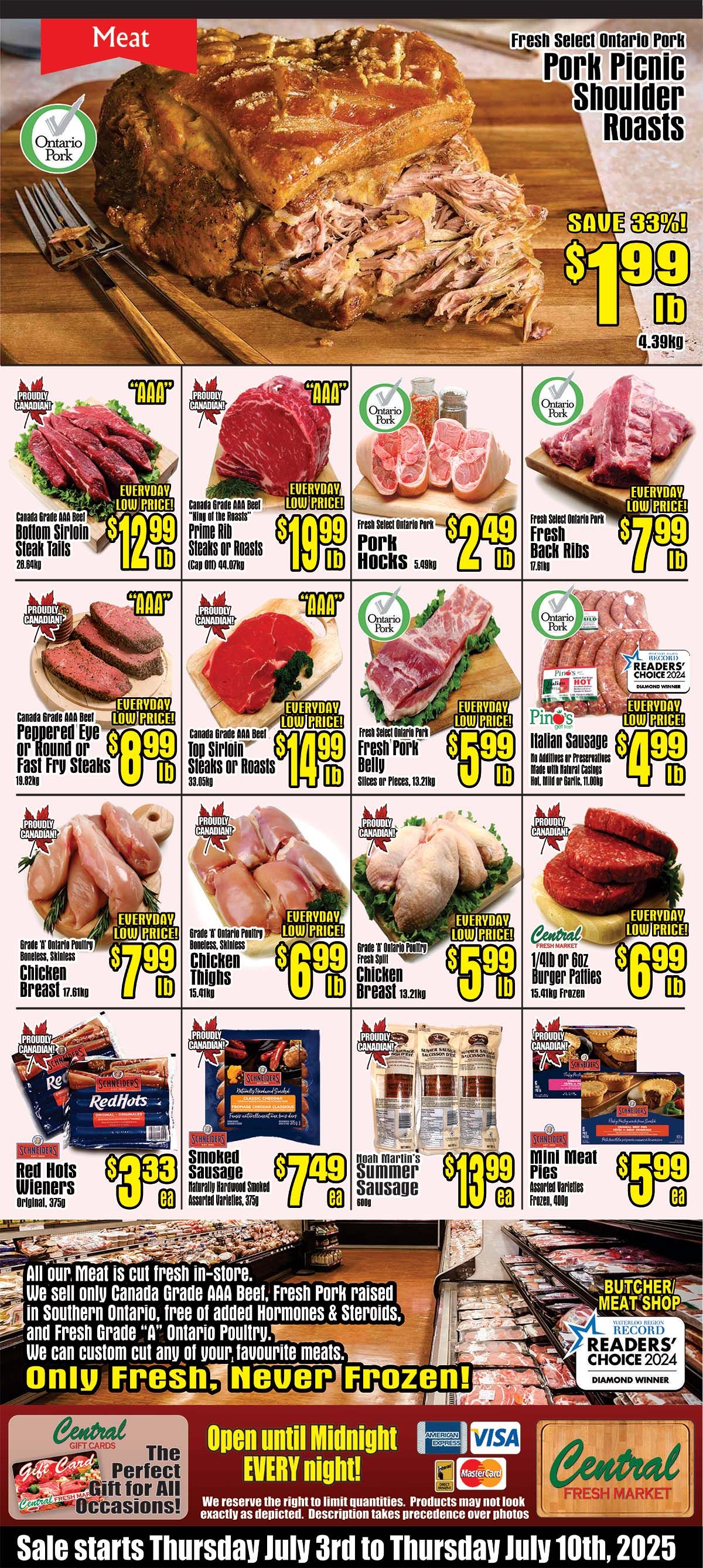 Central Fresh Market Flyer July 3 to 10