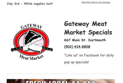 Gateway Meat Market Flyer July 3 to 9