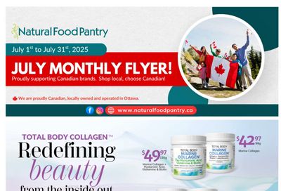 Natural Food Pantry Flyer July 1 to 31 Natural Food Pantry Flyer July 1 to 31