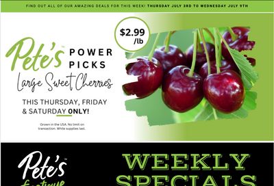 Pete's Fine Foods Flyer July 3 to 9