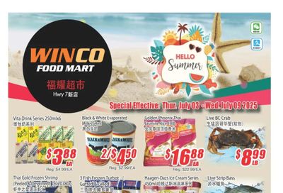 WinCo Food Mart (HWY 7) Flyer July 3 to 9