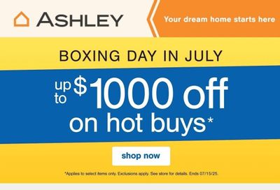 Ashley HomeStore Flyer July 3 to 15