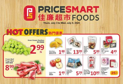 PriceSmart Foods Flyer July 3 to 9