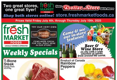 Fresh Market Foods Flyer July 4 to 10
