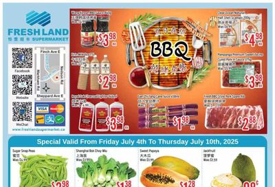 FreshLand Supermarket Flyer July 4 to 10 FreshLand Supermarket Flyer July 4 to 10