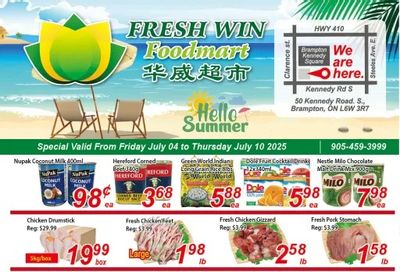 Fresh Win Foodmart Flyer July 4 to 10 Fresh Win Foodmart Flyer July 4 to 10