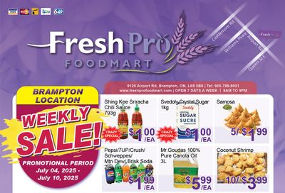 FreshPro Foodmart (Brampton) Flyer July 4 to 10