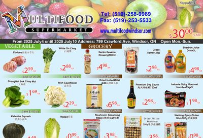 MultiFood Supermarket Flyer July 4 to 10 MultiFood Supermarket Flyer July 4 to 10