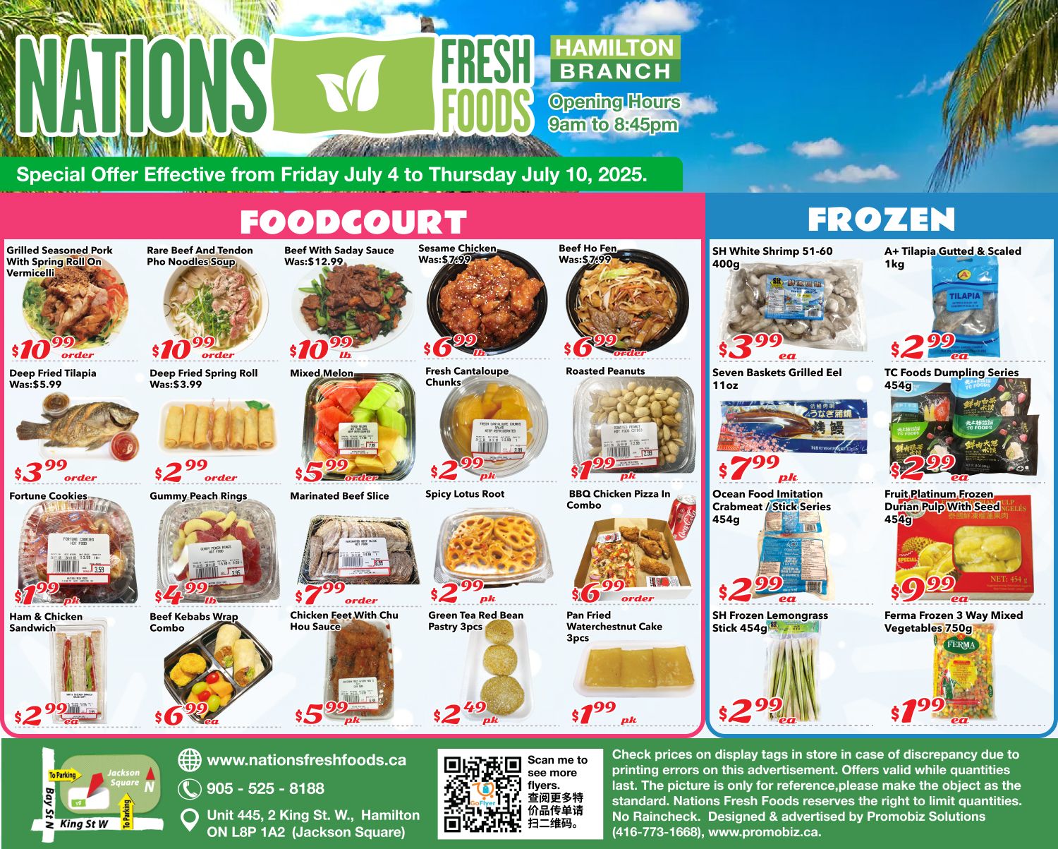 Nations Fresh Foods (Hamilton) Flyer July 4 to 10