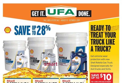 UFA United Farmers of Alberta Flyer August 15 to October 4