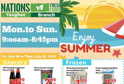 Nations Fresh Foods (Vaughan) Flyer July 4 to 10