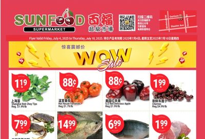 Sunfood Supermarket Flyer July 4 to 10