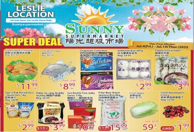 Sunny Supermarket (Leslie) Flyer July 4 to 10