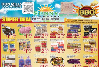 Sunny Foodmart (Don Mills) Flyer July 4 to 10