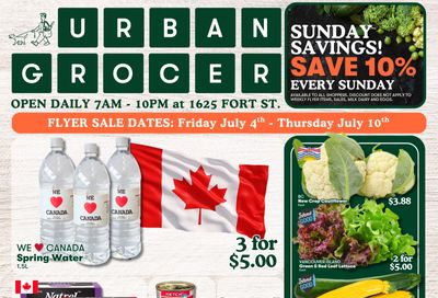 Urban Grocer Flyer July 4 to 10 Urban Grocer Flyer July 4 to 10