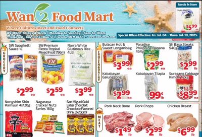 Wan 2 Food Mart Flyer July 4 to 10
