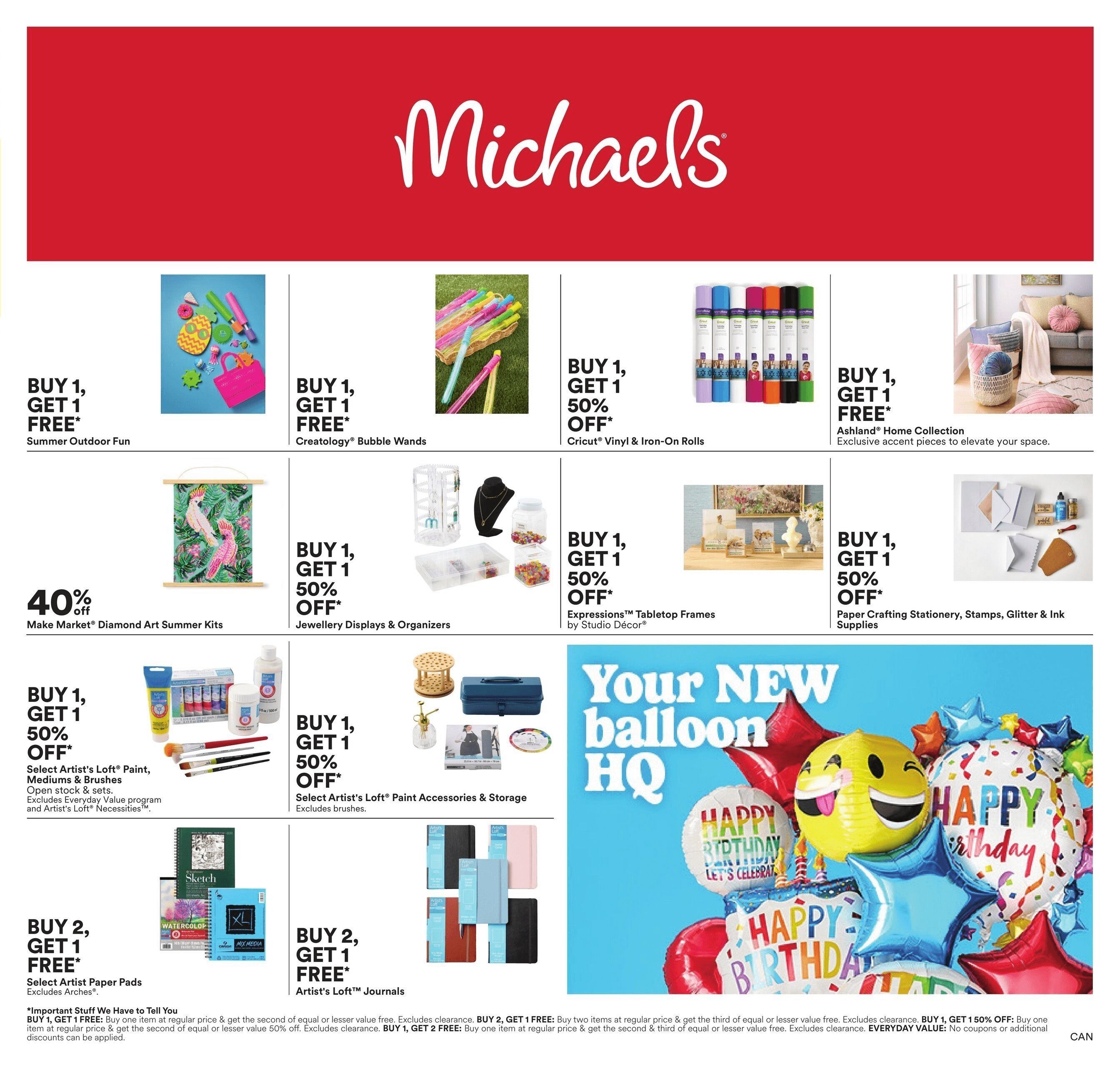 Michael's Flyer July 4 to 10