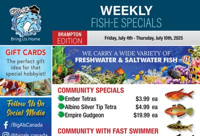 Big Al's (Brampton) Weekly Specials July 4 to 10