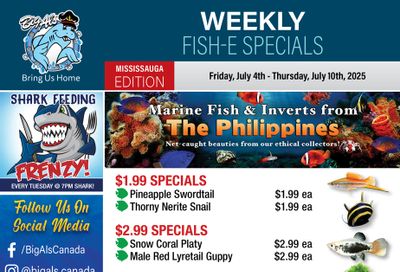 Big Al's (Mississauga) Weekly Specials July 4 to 10